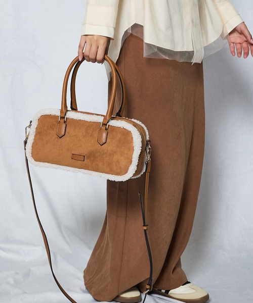 Ungrid（アングリッド） ボストンバッグ ムートンタッチ スクエア