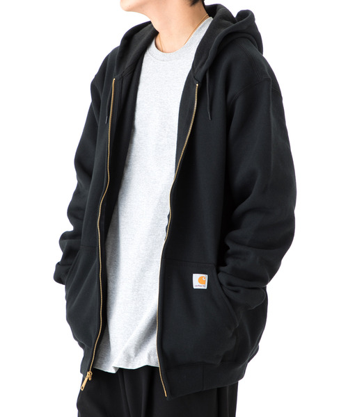Carhartt 「Carhartt」 ジップアップパーカー X-LARGE ヘザー