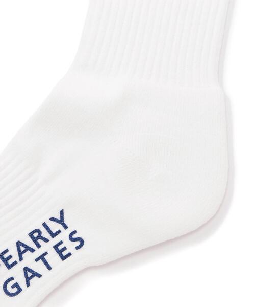 PEARLY GATES（パーリーゲイツ） 靴下 「PEARLY GATES」ロゴライン