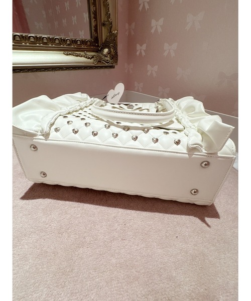 Ank Rouge（アンクルージュ） トートバッグ ビジューキルティング合皮