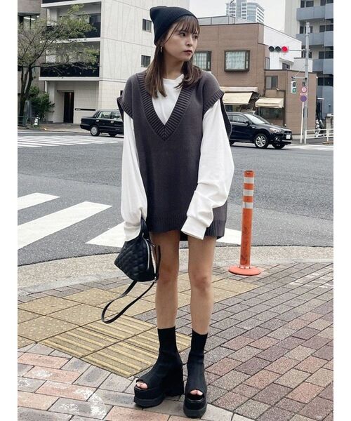 MURUA（ムルーア） サンダル ジャガードソックブーツサンダル