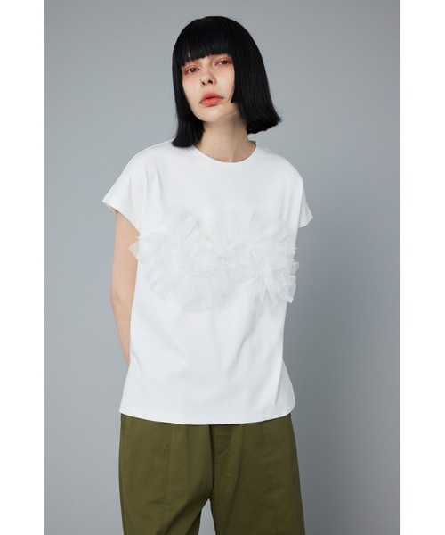 HeRIN.CYE 半袖カットソー FREE ホワイト レディース : ZOZOTOWN Yahoo