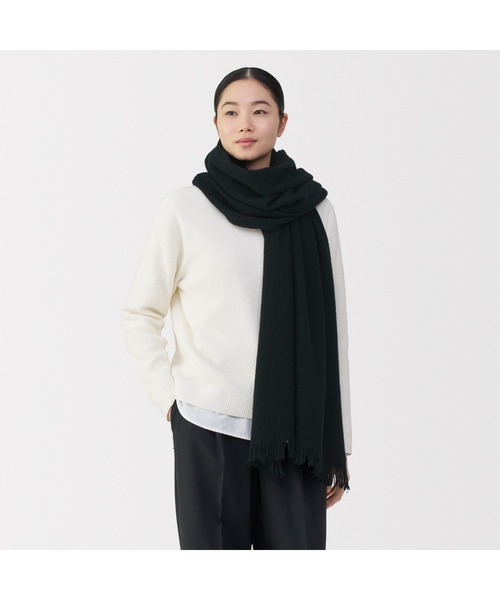 無印良品（MUJI） ストール マフラー ふっくらウール 大判ストール