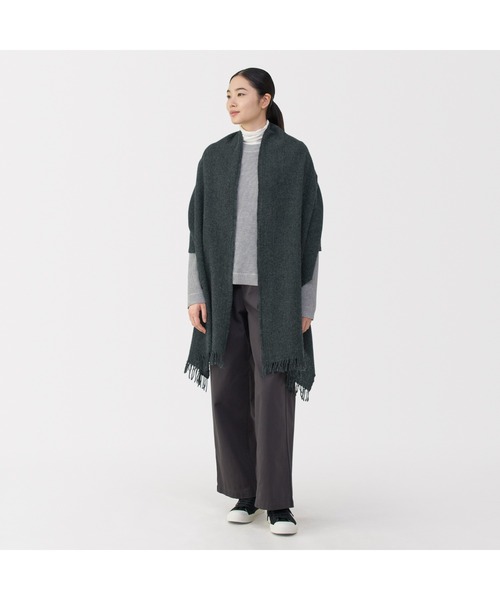 無印良品（MUJI） ストール マフラー ふっくらウール 大判ストール