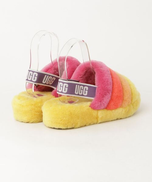 「UGG」 フラットサンダル 26cm イエロー レディース_画像2