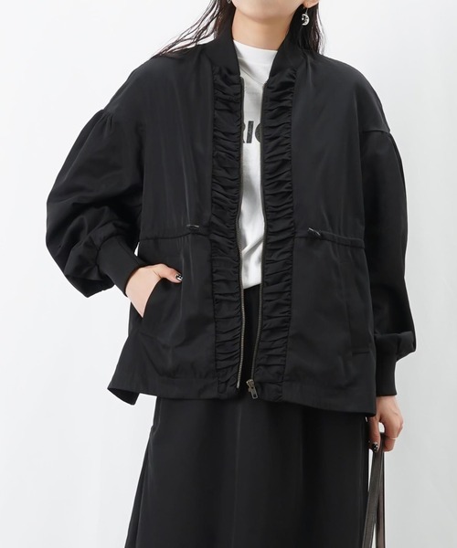 新品未使用タグ付き❤総レース ジャケット＊ブルゾン＊黒＊9,790円♪ LADY LUCK LUCA（レディラックルカ） ブルゾン アウター LC/LLL