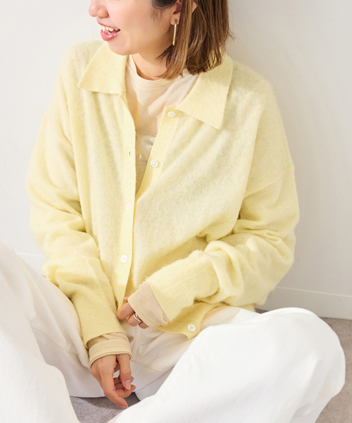 【新品タグ付き】フレームワーク 2way ニット プルオーバー カーディガン FRAMeWORK（フレームワーク） ニットカーディガン FREE ネイビー