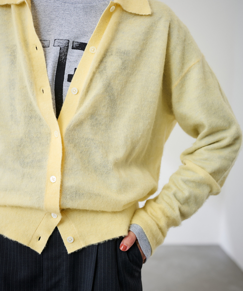 FRAMeWORK（フレームワーク） カーディガン シアーシャギー衿付き