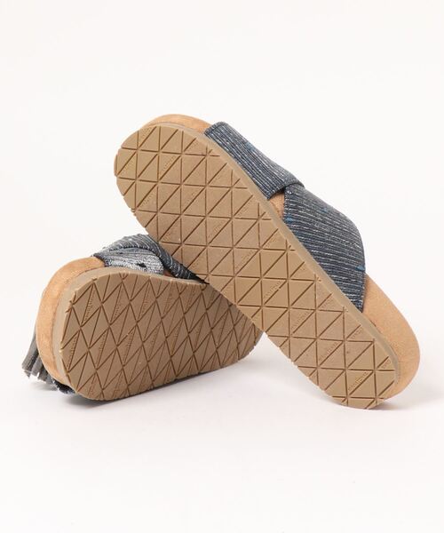 「Minnetonka」 フラットサンダル 5 ネイビー レディース_画像3