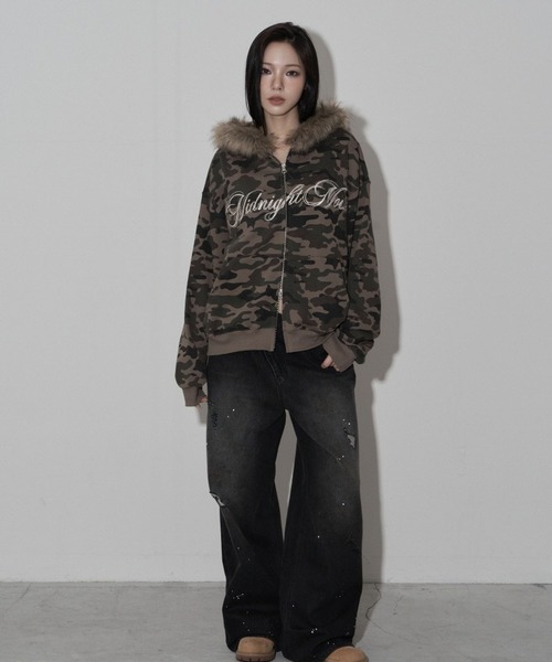 MIDNIGHT move（ミッドナイトムーブ） パーカー Midnight Move／CAMO