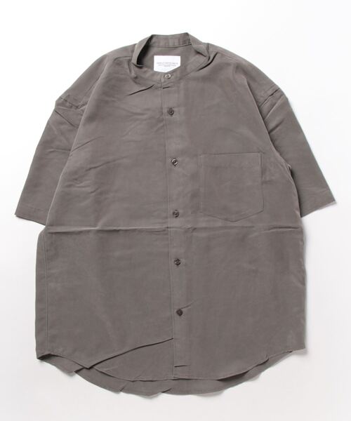 「URBAN RESEARCH」 半袖シャツ LARGE チャコールグレー メンズ_画像2