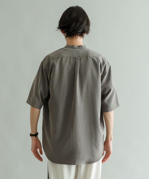 「URBAN RESEARCH」 半袖シャツ LARGE チャコールグレー メンズ_画像3