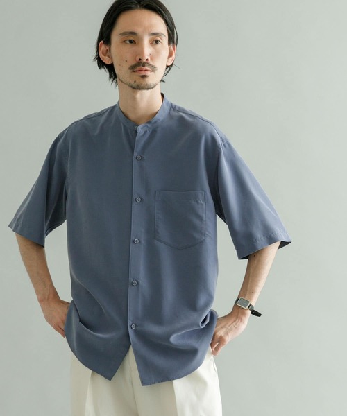 「URBAN RESEARCH」 半袖シャツ LARGE チャコールグレー メンズ_画像5