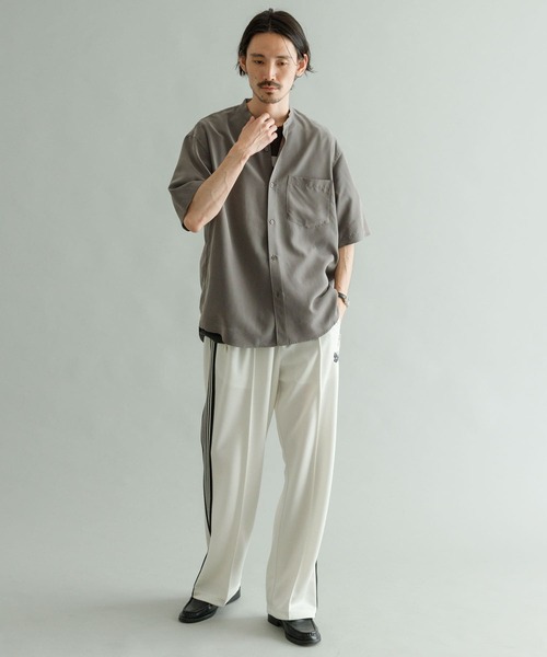 「URBAN RESEARCH」 半袖シャツ LARGE チャコールグレー メンズ_画像7