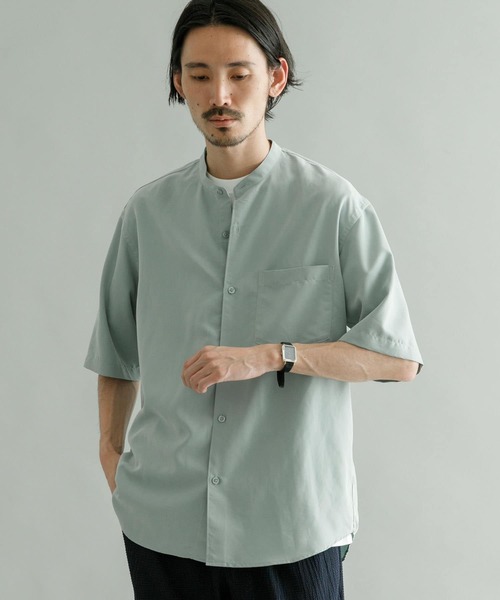 「URBAN RESEARCH」 半袖シャツ LARGE チャコールグレー メンズ_画像8