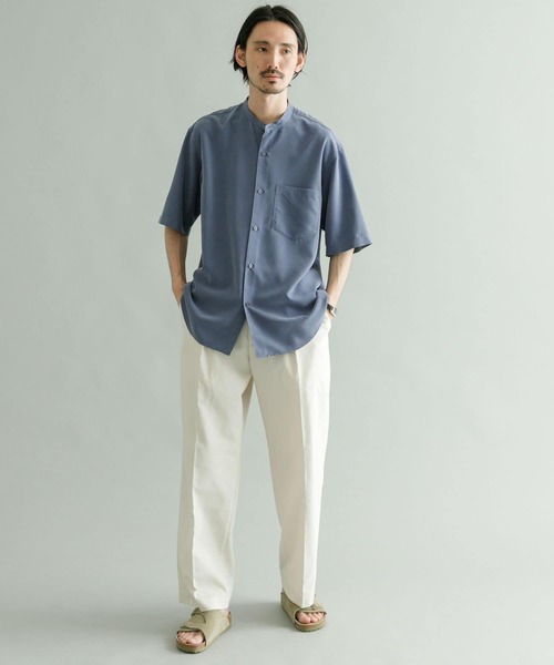 「URBAN RESEARCH」 半袖シャツ LARGE チャコールグレー メンズ_画像9