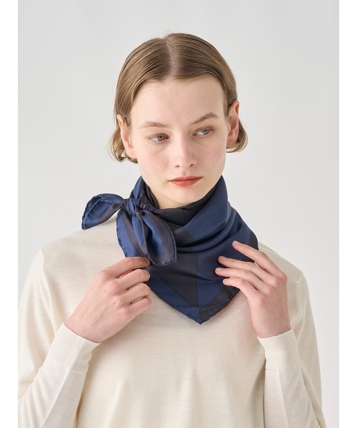 JOHN SMEDLEY（ジョンスメドレー） スカーフ バンダナ bicolor Silk