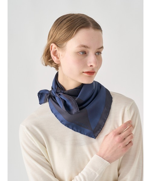 JOHN SMEDLEY（ジョンスメドレー） スカーフ バンダナ bicolor Silk