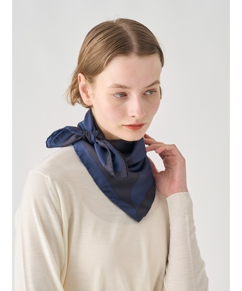 JOHN SMEDLEY（ジョンスメドレー） スカーフ バンダナ bicolor Silk