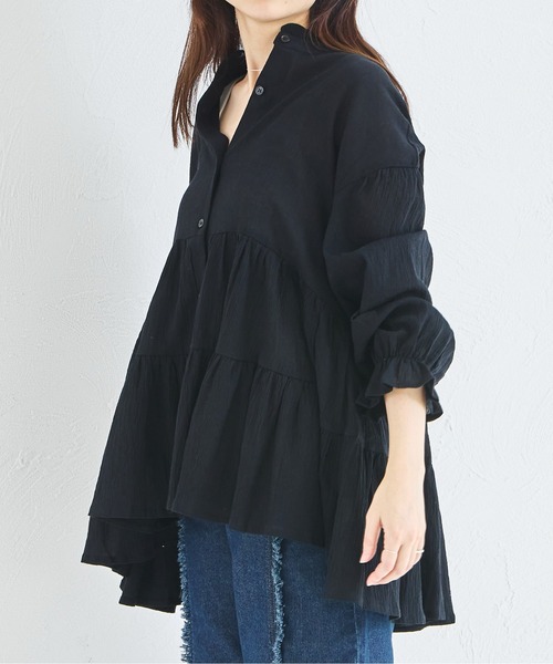 「pairmanon」 長袖ブラウス FREE ブラック レディース_画像9