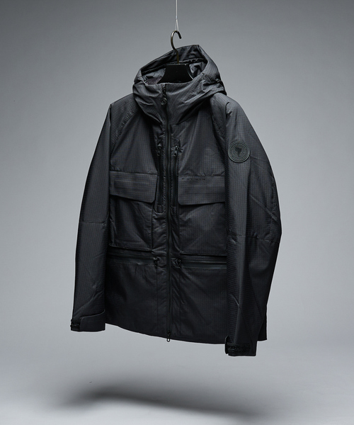 ダウンジャケット ダウン 「CAPE HORN」ANTARTICA シンサレート中綿ブルゾン / フーデットダウンジャケット メンズ レディースの画像