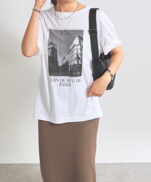 「RIVE DROITE」 半袖Tシャツ FREE ライトグレー レディース_画像6