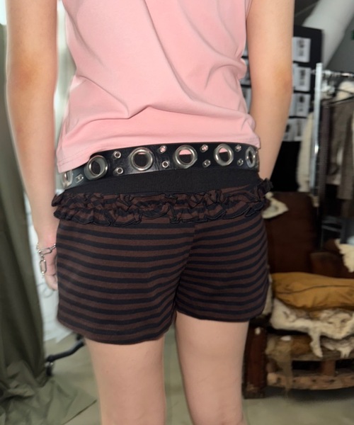 「SHAGGIE」 ショートパンツ FREE ブラック レディース_画像5