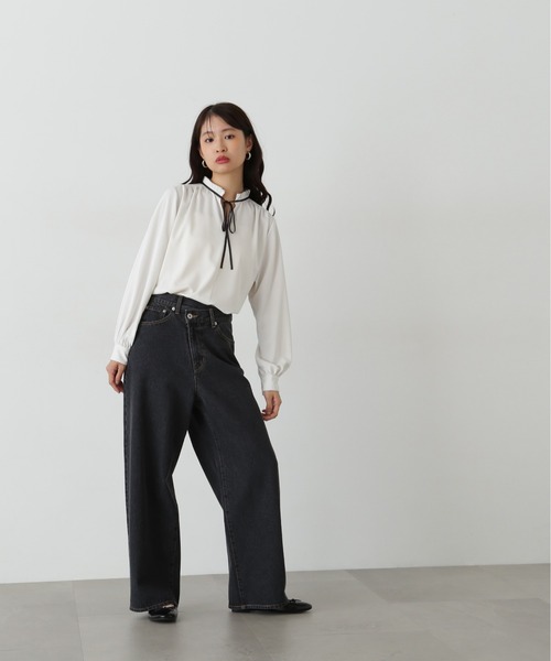 「N.(N. Natural Beauty Basic)」 長袖ブラウス MEDIUM ピンク レディース_画像5