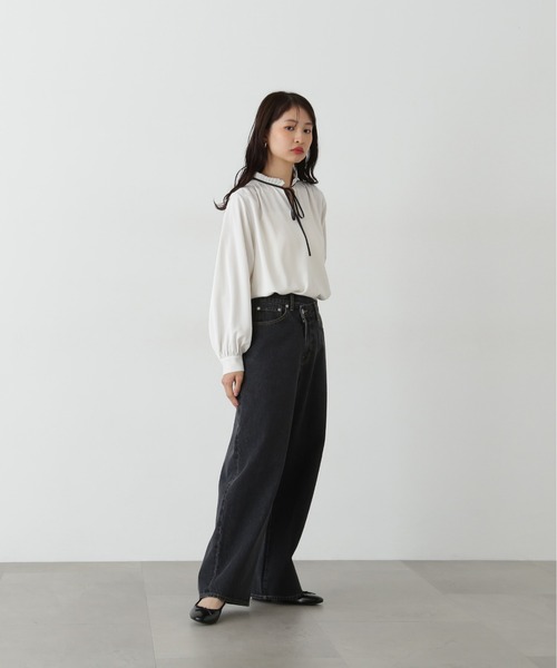 「N.(N. Natural Beauty Basic)」 長袖ブラウス MEDIUM ピンク レディース_画像8