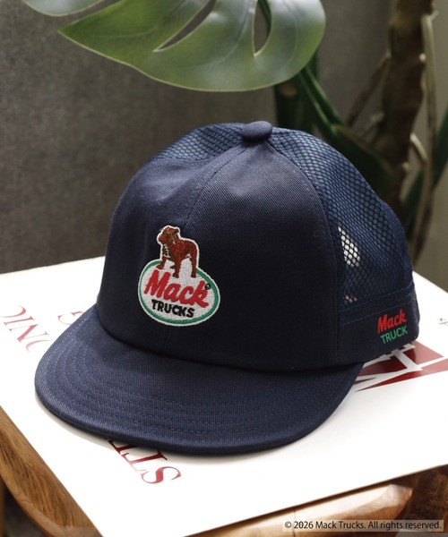MACK TRUCKS マックトラック メッシュキャップ ブルドッグ ブラック MACK TRUCKS メッシュキャップ キャップ 帽子 メンズ MACK TRUCKS MESH
