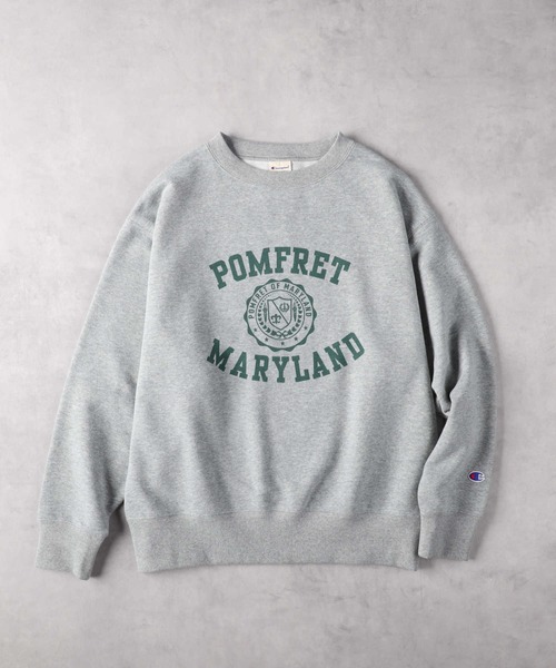 「Champion」 スウェットカットソー X-LARGE グレー レディース_画像3