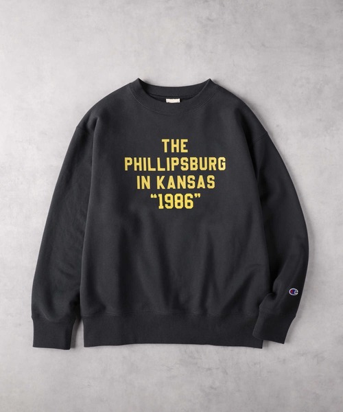 「Champion」 スウェットカットソー X-LARGE グレー レディース_画像4