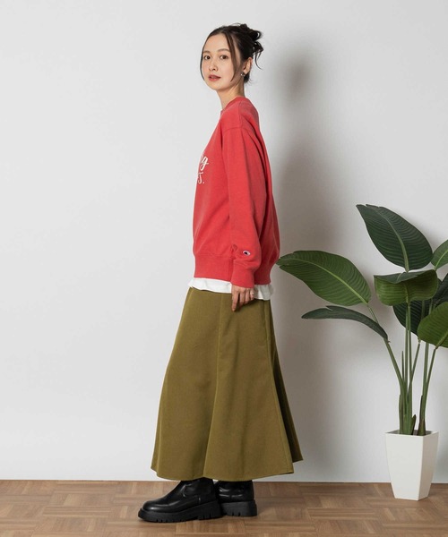 「Champion」 スウェットカットソー X-LARGE グレー レディース_画像9