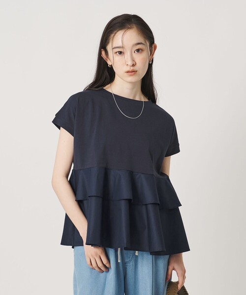 BEAUTY＆YOUTH UNITED ARROWS tシャツ 半袖 「WEB限定」ペプラム 