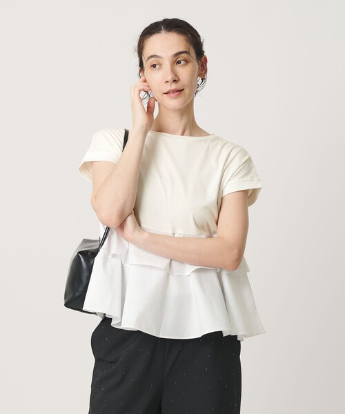 BEAUTY＆YOUTH UNITED ARROWS tシャツ 半袖 「WEB限定」ペプラム