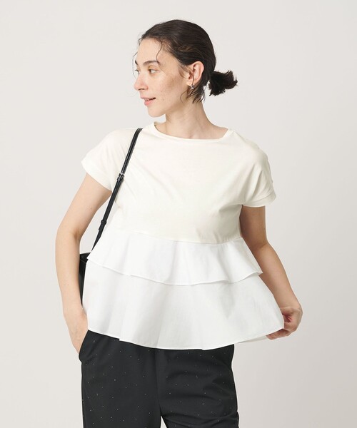 BEAUTY＆YOUTH UNITED ARROWS tシャツ 半袖 「WEB限定」ペプラム