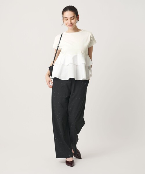 BEAUTY＆YOUTH UNITED ARROWS tシャツ 半袖 「WEB限定」ペプラム