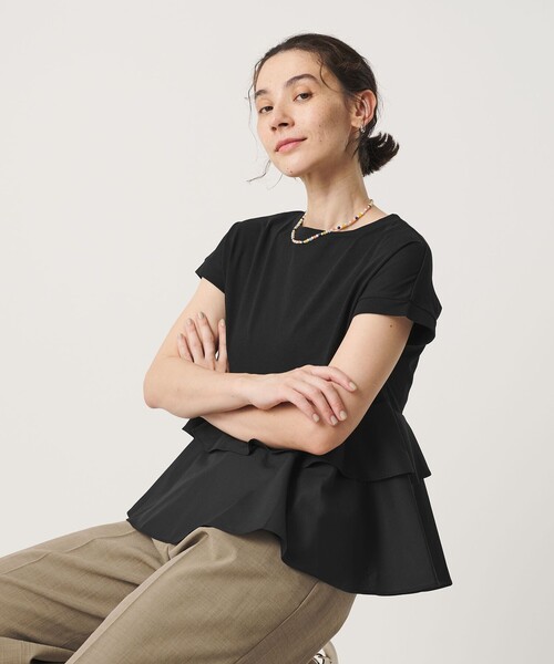 BEAUTY＆YOUTH UNITED ARROWS tシャツ 半袖 「WEB限定」ペプラム 