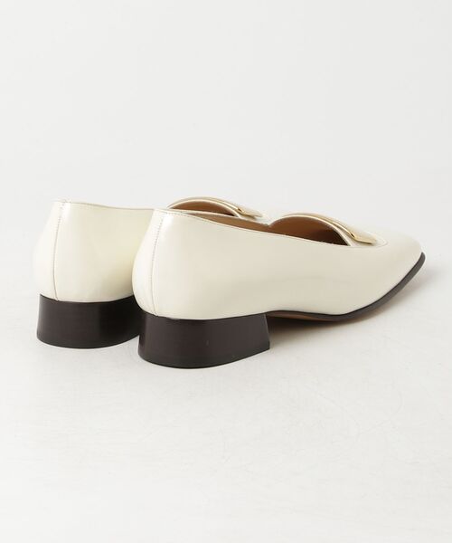 GUCCI グッチ　ローファー メタルプレート サイズ37 24cm相当 GUCCI（グッチ） メタルプレート ローファー 35.5 ホワイト レディース