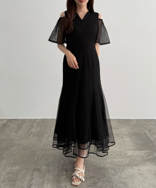 「CENEA」 半袖ワンピース MEDIUM ブラック レディース_画像2