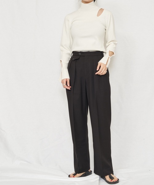 EMMA LIMBER ニット セーター Rib Wave Slit Tops（リブウェーブ