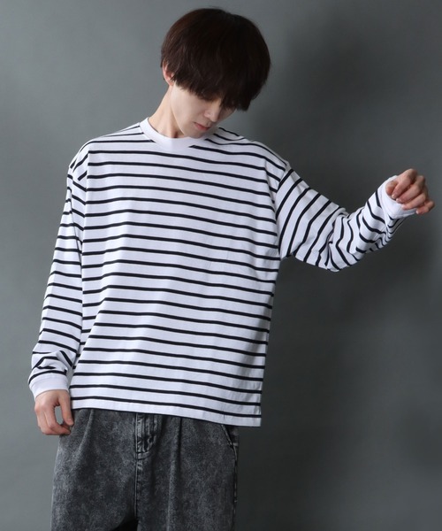 SITRY tシャツ Heavy weight border T-shirt/ヘビーウェイト