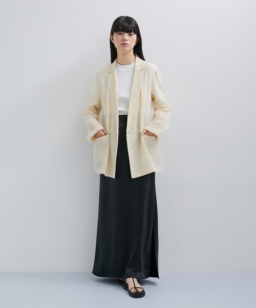 ADAM ET ROPE / サテンスリットマーメイドスカート ADAM ET ROPE' スカート サテンスリットマーメイドスカート