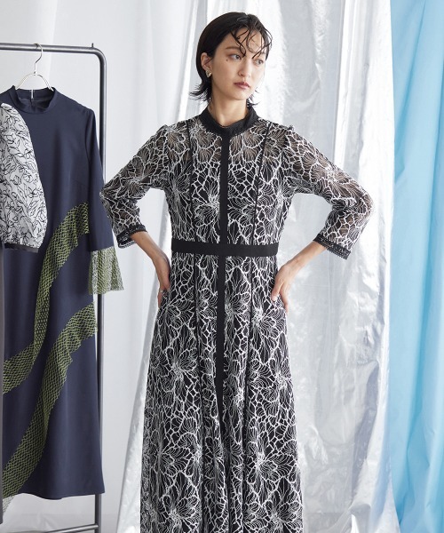 美品★Callarus カラルス 結婚式 ドレス ロングワンピース 2L 結婚式・パーティー・オケージョンドレス】＜Callarus＞フロント