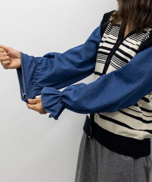 miniministore ニット セーター ドッキングニット ボーダー