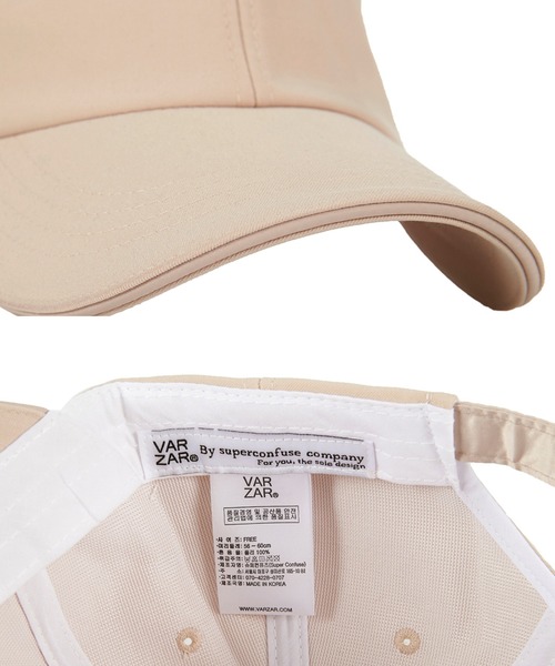 【商品追加】LAHM ベージュ 帽子とシルバーバングルとパーカーセット VARZAR キャップ 帽子 「VARZAR/バザール」SILVER STUD LOGO CAP