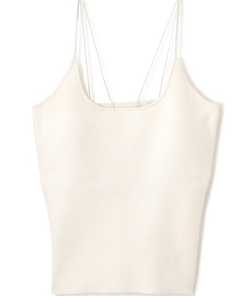 キャミソール DEPENDRE Wストラップニットキャミ DEPENDRE Wストラップニットキャミ(F WHITE): トップス │ ETRE