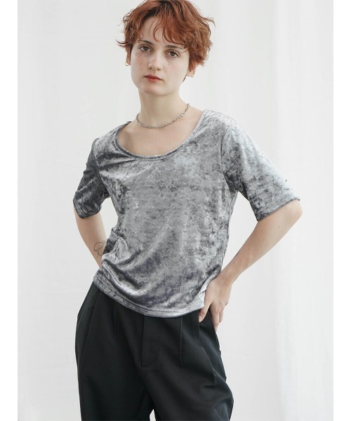 tシャツ ベロアトップ / Velour Top レディース kiehtova｜VELOR TOPS ベロア カットソー トップス - H.O.V