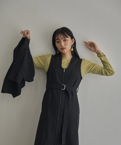 tシャツ シャイニーチュールシアープルオーバー｜シアートップス/ウォッシャブル/ロンT レディース UNITED TOKYO tシャツ シャイニーチュールシアープルオーバー