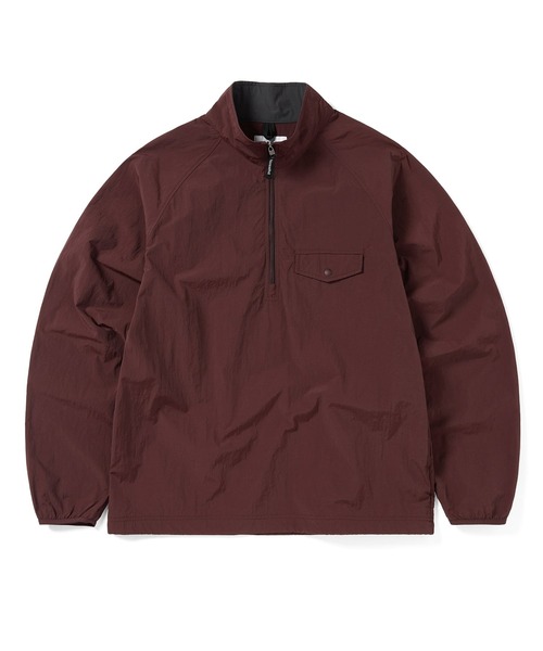 thisisneverthat ブラック ナイロンジャケット thisisneverthat ナイロンジャケット Half Zip Sports Pullover